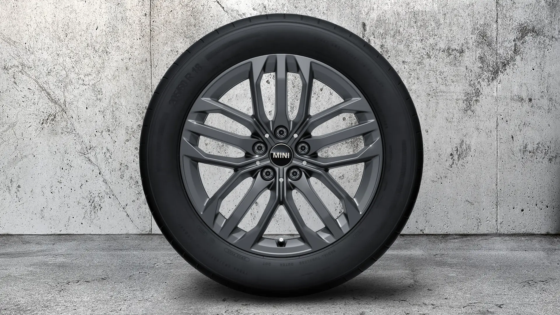 КОМПЛЕКТ КОЛЕС 18" JCW DOUBLE SPOKE 879 (FROZEN GUNMETAL GREY).